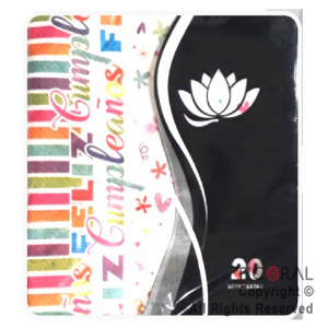 SERVILLETA FELIZ CUMPLE MULTICOLOR 33X33 x 20